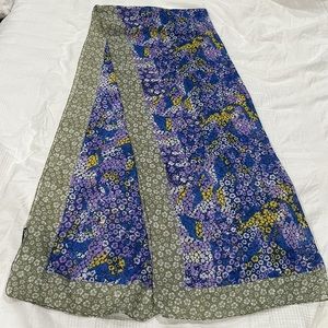 Oversized floral scarf